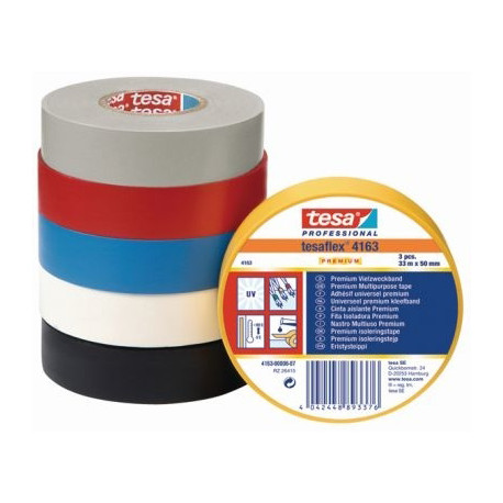 Ruban adhésif, n° 4163, noir, Isolation