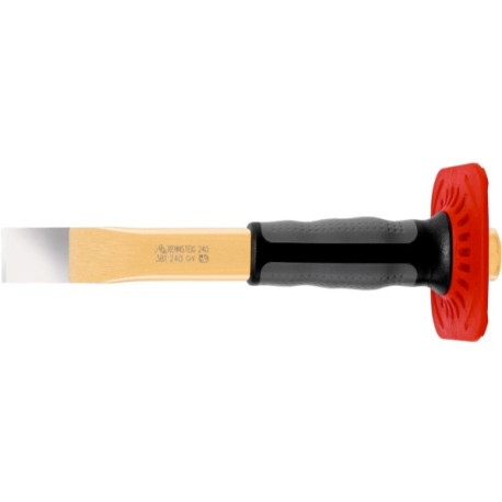 Burin extra-plat, Protège-mains, 240mm