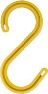 Crochet S,PVC,Safety Hook jaune H 230mm