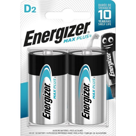 ENERGIZER MAX PLUS LR20 D BL2