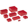 Bac, plastique, 75x150x46mm, rouge, 6pc.