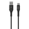 Câble USB type C 2.0 noir 2m
