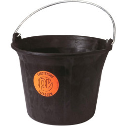 Seau de maçon 'Flexogom', caoutchouc noi