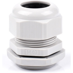 Presse-étoupe M40 gris clair polyamide