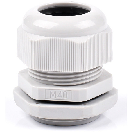 Presse-étoupe M40 gris clair polyamide
