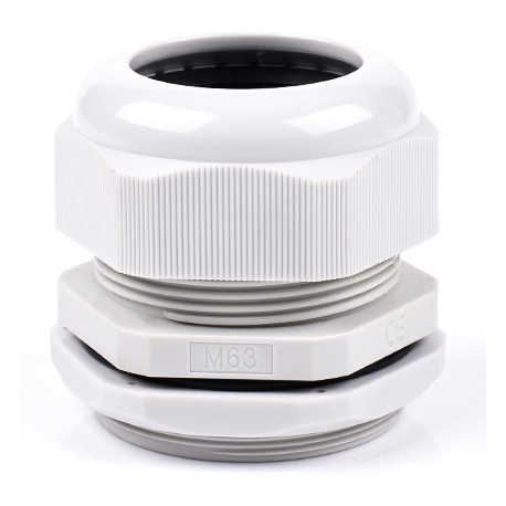 Presse-étoupe M63 gris clair polyamide