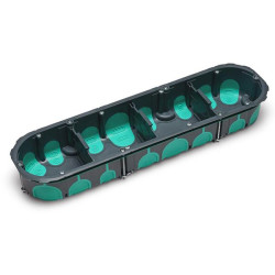 Boîte cloison creuse 4 modules, 40mm