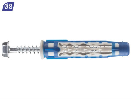 COLORTECH UNI PLUG 8x50 AVEC VIS EN BIDO