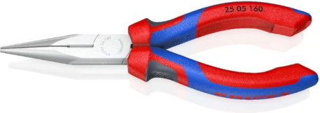 Pince radio chromée 160mm