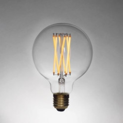 Elva LED 6W E27 G95 2200K 480lm clair