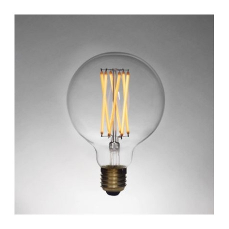 Elva LED 6W E27 G95 2200K 480lm clair