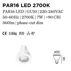 LAMP PAR16 LED DIM