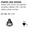 LAMP PAR16 LED 3000K B