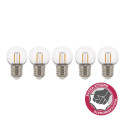 EcoPack 5pcs LED FIL Safe G45 E27 2W