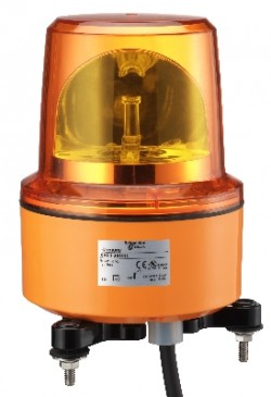 Feu à miroir rotat. orange 230VAC LED