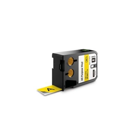 DY XTL 1 inch 24MM BK/YL VINYL CONT TAPE