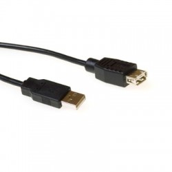 CABLE USB A-A M/F 5M NOIR