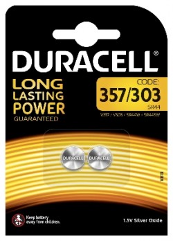 DURACELL SPECIALTY SILVER 303/357 (x2)