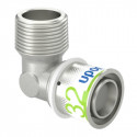 UPONOR S-PRESS+ ELBOW ADAPTER MALE THR.