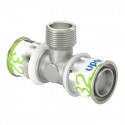UPONOR S-PRESS+ TEE ADAPTER MALE THR.