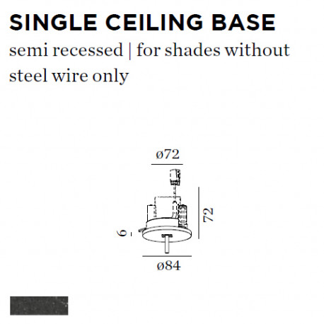 NEW SINGLE SUSP (semi recessed)