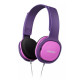 Casque pour enfants rose/violet