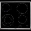 Taque vitro 60cm 4 zones bord en inox