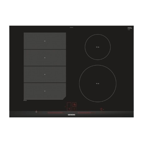 Taque à induction 70cm flex facet inox