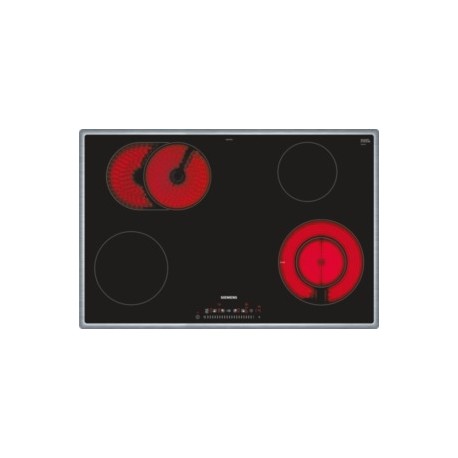 Taque vitro 80cm cadre inox
