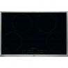 Taque à ind. 80cm 4 zones bord en inox