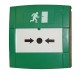 Bouton poussoir vert, 2x no/nf, sortie d