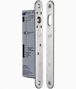 Serrure a pêne piston 12/24Vdc rupture